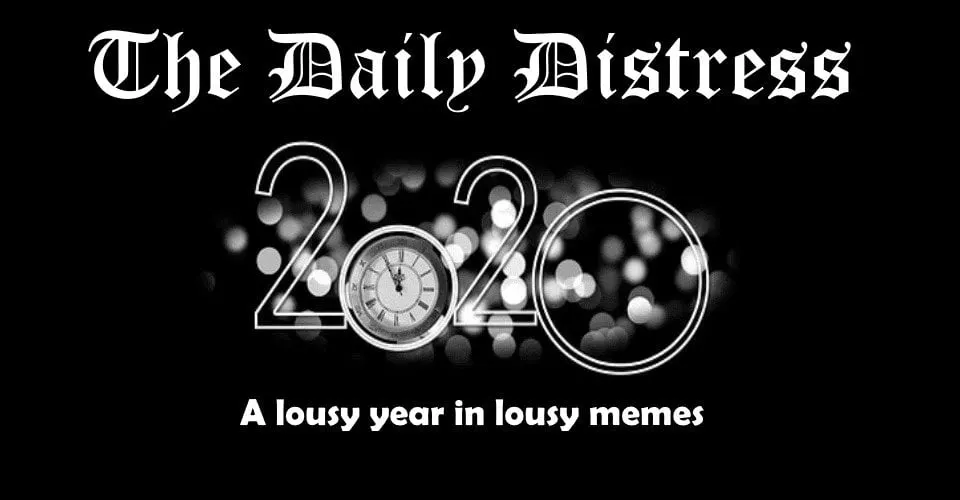 daily distress 2020 a lousy year in lousy memes satire