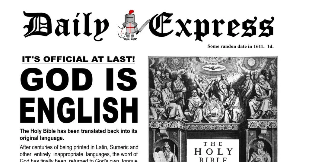 daily distress today and yesterday - God is English