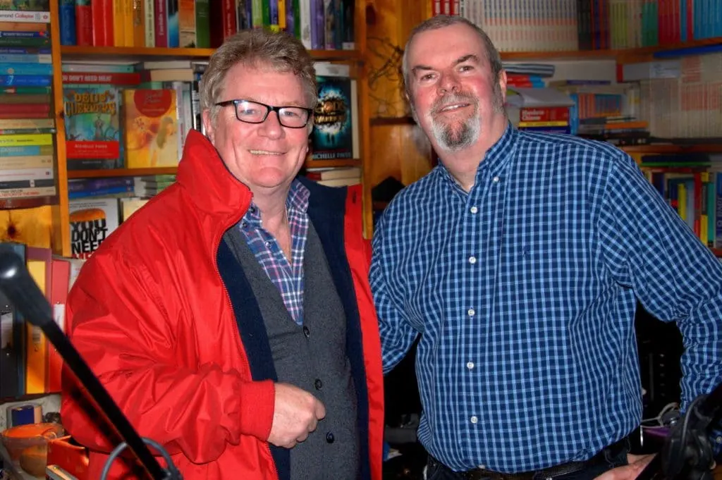 New Doctor Who Jim Davidson with new Doctor Who showrunner Garry Bushell